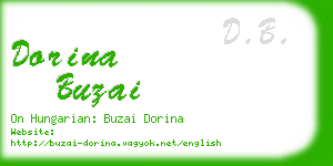 dorina buzai business card
